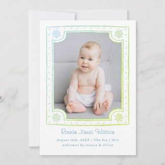 Whimsisches gerahmtes Foto spielerisches Design Ankündigung