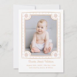 Whimsisches gerahmtes Foto spielerisches Design Ankündigung