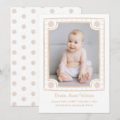 Whimsisches gerahmtes Foto spielerisches Design Ankündigung (Vorne/Hinten)