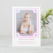 Whimsisches gerahmtes Foto spielerisches Design Ankündigung (Stehend Vorderseite)