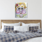 Whimsisches Gesicht auf der Leinwand (Insitu (Schlafzimmer))