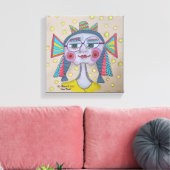 Whimsisches Gesicht "Star Child" Leinwanddruck (Insitu (Wohnzimmer))