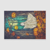 Whimsisches Ghost-Glas AB5 Dekoupage Seidenpapier (Vorderseite)