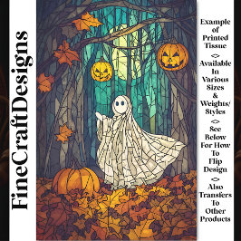 Whimsisches Ghost-Glas AB5 Dekoupage Seidenpapier