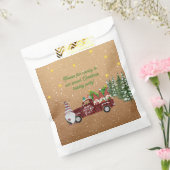 Whimsisches Gnome in Red Truck Weihnachtsgebäck Pa Geschenktütchen (Versiegelt)