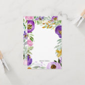 Whimsisches Gold und Lila Ultraviolett Karte (Vorderseite/Rückseite Beispiel)