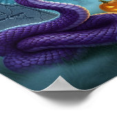 Whimsisches Graveyard Halloween Poster (Ecke)