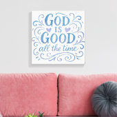 Whimsisches Gut ist gute Typografie Leinwanddruck (Insitu (Wohnzimmer))