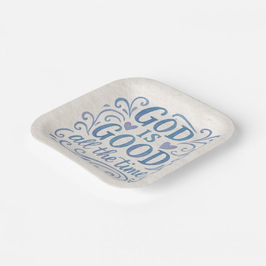 Whimsisches Gut ist gute Typografie Pappteller (Gewinkelt)