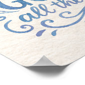 Whimsisches Gut ist gute Typografie Poster (Ecke)