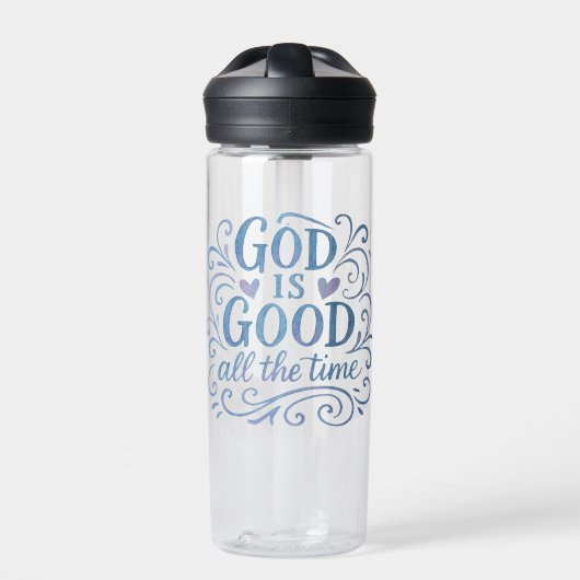 Whimsisches Gut ist gute Typografie Trinkflasche (Vorderseite)