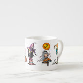 Whimsisches Halloween Art von Molly Harrison Espressotasse (Vorderseite Rechts)
