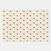 Whimsisches Halloween-Geschenkpapier 3 Pack Geschenkpapier Set (Vorderseite 3)