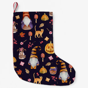 Whimsisches Halloween: Gnomes & Pumpkins Kleiner Weihnachtsstrumpf