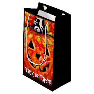 Whimsisches Halloween-Jack-O-Lantern Personalisier Kleine Geschenktüte
