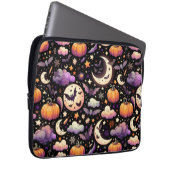 Whimsisches Halloween Night Sky Muster Laptopschutzhülle (Vorne Rechts)