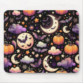 Whimsisches Halloween Night Sky Muster Mousepad (Vorne)