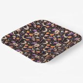 Whimsisches Halloween Night Sky Muster Pappteller (Gewinkelt)