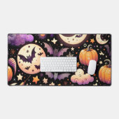 Whimsisches Halloween Night Sky Muster Schreibtischunterlage (Tastatur & Maus)
