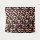 Whimsisches Halloween Night Sky Muster Wandteppich (Vorderseite (Horizontal))