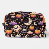 Whimsisches Halloween Night Sky Muster Waschbeutel (Vorderseite)