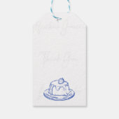 Whimsisches handgezogenes Bugbridal-Gastgeschenk Geschenkanhänger (Rückseite)