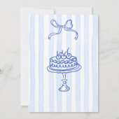 Whimsisches handgezogenes Bugbridal-Party Einladung (Rückseite)