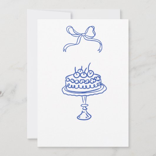 Whimsisches handgezogenes Bugbridal-Party Einladung (Rückseite)