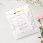 Whimsisches handgezogenes rosa Brautparty Geschenktütchen (Versiegelt)