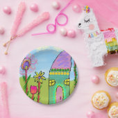 Whimsisches Haus Pappteller (Party)