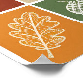 Whimsisches Herbsternte Set Poster (Ecke)