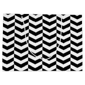 Whimsisches Herringbone Große Geschenktüte (Rückseite)