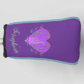 Whimsisches Herz Personalisiert Golf Headcover (Vorderseite)