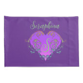 Whimsisches Herz Personalisiert Kissenbezug (Rückseite-Rechts)