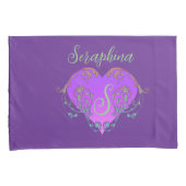 Whimsisches Herz Personalisiert Kissenbezug (Vorderseite-Rechts)