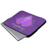 Whimsisches Herz Personalisiert Laptopschutzhülle (Vorne Knopf)