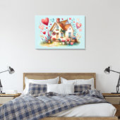 Whimsisches Herzklopftheater Kunst Leinwanddruck (Insitu (Schlafzimmer))