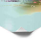 Whimsisches Herzklopftheater Kunst Poster (Ecke)