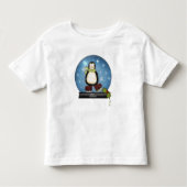 Whimsisches Ice Skaten Pinguin Snowglobe Kleinkind T-shirt (Vorderseite)