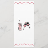 Whimsisches Illustriert | Retro-Hochzeit Menükarte (Rückseite)