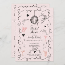 Whimsisches Illustriertes Brautparty