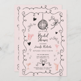 Whimsisches Illustriertes Brautparty Einladung