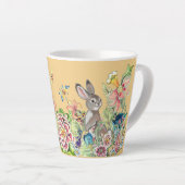 Whimsisches Kaninchen Gold Chinoiserie Bunny Milchtasse (Rechte Ecke)