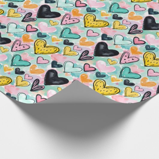 Whimsisches Karton Geschenkpapier (Ecke)