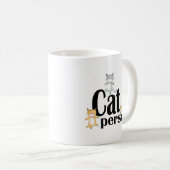 Whimsisches Kätzchen Katzenperson Kaffeetasse (VorderseiteRechts)