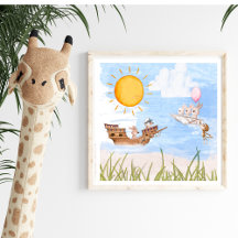 Whimsisches Kinderzimmer Art Poster