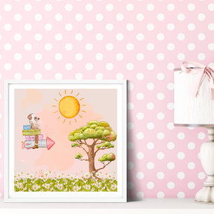 Whimsisches Kinderzimmer Art Poster