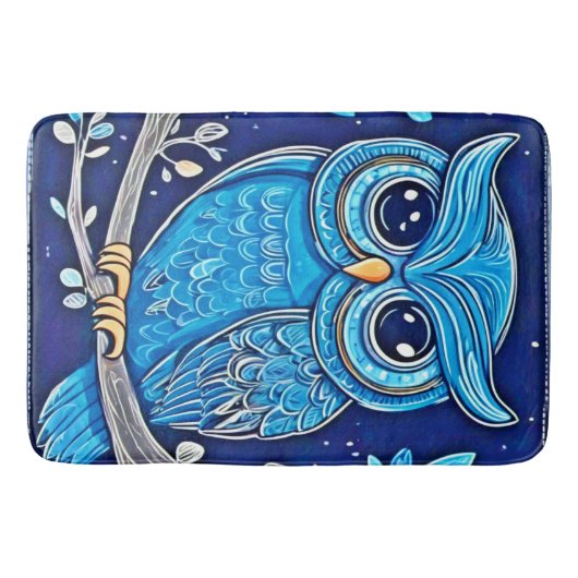 Whimsisches Kreidehuhn Badematte (Vorderseite)