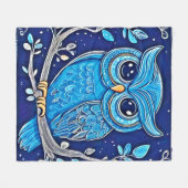 Whimsisches Kreidehuhn Fleecedecke (Vorderseite (Horizontal))