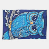 Whimsisches Kreidehuhn Geschirrtuch (Horizontal)